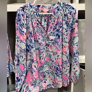 Lilly Pulitzer Silk Elsa Top - Size M